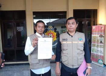Anggota IWO M.Tugiran Adukan Oknum Kuwu Wasma Ke Polres Indramayu